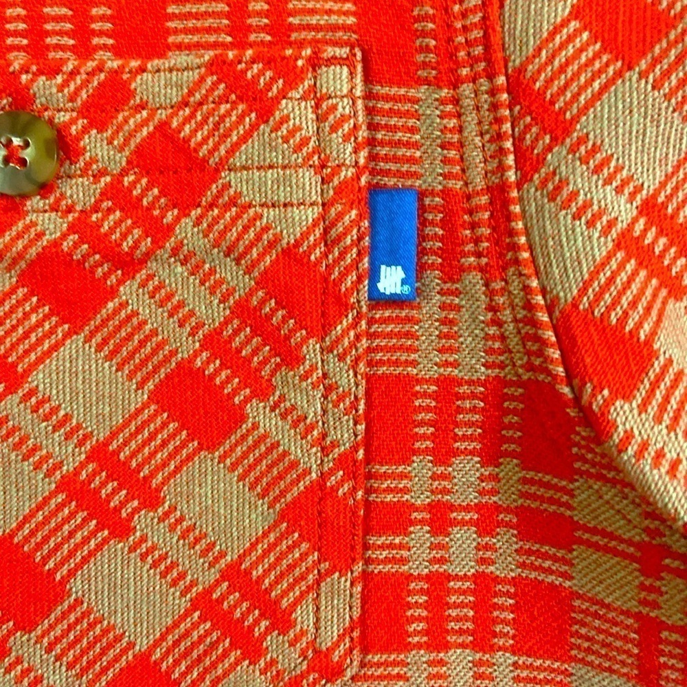 Undefeated Men’s Red Plaid Long Sleeve Shirt.Size-Xl — image 8 of 8